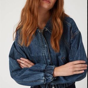 Blank NYC Off Stage Blue Denim Jacket